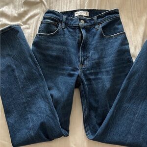 A&F 90s straight ultra high rise jeans